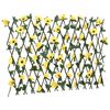 vidaXL Enrejado valla expansible hiedra artificial amarillo 180x60 cm