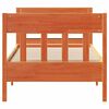 vidaXL Estructura de cama sin colch&oacute;n madera maciza marr&oacute;n 75x190 cm