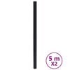 vidaXL Pegatinas de mueble autoadhesivas PVC negro mate 90x500 cm