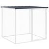 vidaXL Jaula gallinas y toldo acero galvanizado antracita 103x98x90 cm