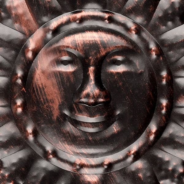 HI L&aacute;mpara solar LED de pared con dise&ntilde;o de sol 40x4 cm