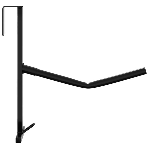 vidaXL Soporte montura brazo port&aacute;til con gancho brida hierro negro