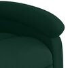 vidaXL Sill&oacute;n de masaje reclinable de terciopelo verde oscuro