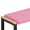 vidaXL Coj&iacute;n de banco Tela Rosa Profundidad 35 cm
