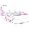 vidaXL Cama con almacenamiento 120 x 190 cm Madera de ingenier&iacute;a
