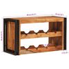 vidaXL Estante de Vino Marr&oacute;n 100 x 45 x 33 cm Madera de Acacia S&oacute;lida
