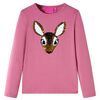 vidaXL Camiseta infantil de manga larga frambuesa 92