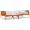 vidaXL Cama para ni&ntilde;os sin colch&oacute;n madera maciza pino marr&oacute;n 90x190 cm