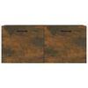 vidaXL Armario de pared madera ingenier&iacute;a roble ahumado 80x36,5x35 cm