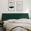 vidaXL Cabecero de cama acolchado Hanko terciopelo verde oscuro 200 cm