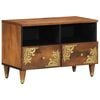 vidaXL Mueble de TV Marr&oacute;n miel 70 x 33 x 46 cm Madera de mango maciza