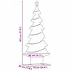 vidaXL Árbol de Navidad de metal con soporte Negro 180 cm Acero