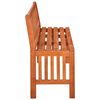 vidaXL Banco de jardín madera maciza de eucalipto 137 cm