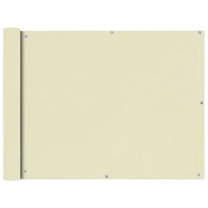 vidaXL Toldo para balc&oacute;n tela oxford 90x600 cm crema