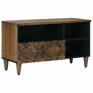 vidaXL Mueble de TV Marr&oacute;n 80 x 33,5 x 46 cm Madera de mango maciza