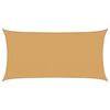 vidaXL Toldo de vela rectangular HDPE arena 160 g/m&sup2; 2,5x5 m