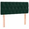 vidaXL Cama box spring con colch&oacute;n terciopelo verde oscuro 90x200 cm
