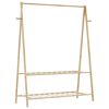vidaXL Perchero con estantes bamb&uacute; 132x45,5x150,5 cm