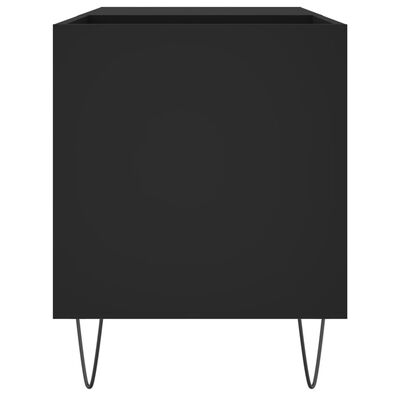 vidaXL Mueble de discos madera de ingeniería negro 85x38x48 cm