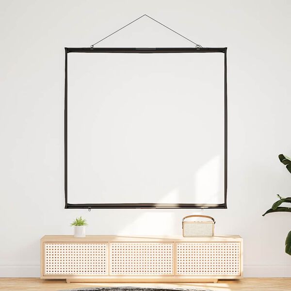 vidaXL Pantalla de proyección colgante de pared 67 pulgadas 1:1