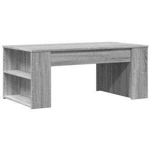 vidaXL Mesa de centro madera de ingenier&iacute;a gris Sonoma 102x55x42 cm