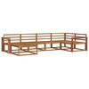 vidaXL Conjunto de sof&aacute;s de exterior 6 pcs Natural