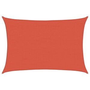 vidaXL Toldo de vela terracota HDPE 160 g/m&sup2; 4x6 m