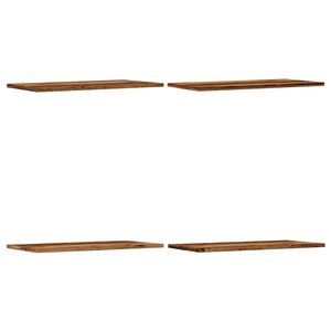 vidaXL Estantes pared 4 uds madera ingenier&iacute;a envejecida 60x30x1,5 cm