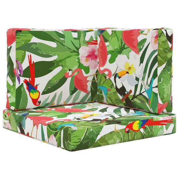 vidaXL Coj&iacute;n para sof&aacute; de exterior 3 pcs de colores Poli&eacute;ster