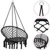 vidaXL Silla colgante hamaca columpio 80 cm antracita