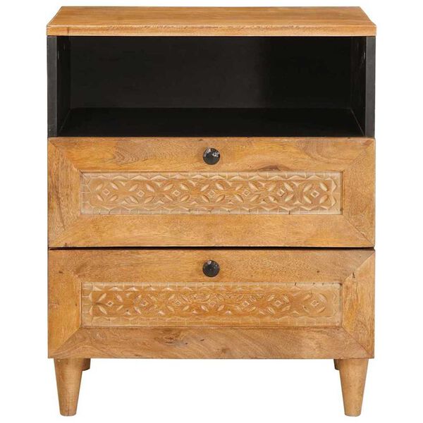 vidaXL Armario de Noche con cajón Marrón Claro 50 x 33 x 62 cm