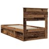 vidaXL Estructura de cama con cabecera Madera vieja 90 x 190 cm