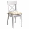 vidaXL Cojines para asiento 4 pcs Crema 40 x 40 x 6 cm Tela de pana