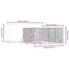 vidaXL Perrera de exterior con techo acero galvanizado plata 6x6x2,5 m