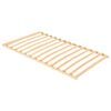 vidaXL Somier de lamas Marr&oacute;n 100 x 190 cm Madera de Haya S&oacute;lida