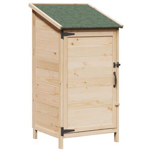 vidaXL Cobertizo de Jard&iacute;n con techo Natural 59 x 56 x 113,5 cm