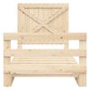 vidaXL Estructura de cama con cabecero madera maciza pino 100x200 cm