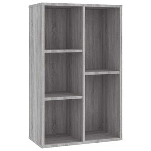 vidaXL Estanter&iacute;a/Aparador madera contrachapada gris Sonoma 50x25x80cm