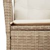 vidaXL Set comedor de jard&iacute;n 9 pzas con cojines rat&aacute;n sint&eacute;tico beige