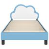 vidaXL Estructura de cama con cabecera Azul 80 x 200 cm PU