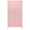 vidaXL Armario de acero rosa 90x50x180 cm