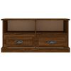 vidaXL Mueble de TV madera contrachapada marr&oacute;n roble 93x35,5x45 cm