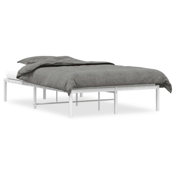 vidaXL Estructura de cama sin colch&oacute;n metal blanco 120x200 cm