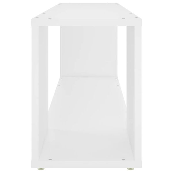 vidaXL Mueble para TV madera contrachapada blanco 100x24x32 cm