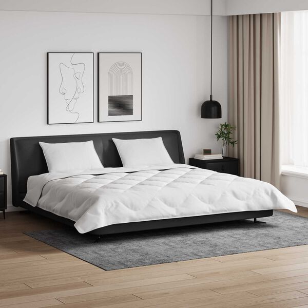 vidaXL Edred&oacute;n de Invierno con almohada 3 pcs Microfibra