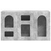 vidaXL Aparador Gris Concreto 100 x 35 x 59 cm Madera de ingenier&iacute;a