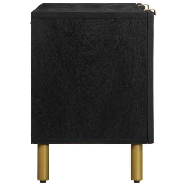 vidaXL Mueble de TV madera de ingenier&iacute;a negro 105x33x46 cm