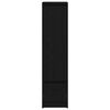 vidaXL Aparador alto roble negro 29,5x34x119,5 cm madera de ingenier&iacute;a