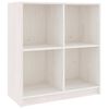 vidaXL Aparador madera maciza de pino blanco 70x33x76 cm