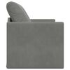 vidaXL Sof&aacute; cama de suelo 2 en 1 terciopelo gris oscuro 122x204x55 cm